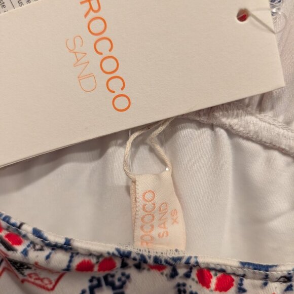 NWT ROCOCO SAND PRINTED ONE PIECE HALTER NECK SWIMSUIT SZ XS - Picture 9 of 11